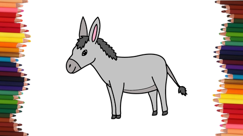 COMO DIBUJAR UN BURRO