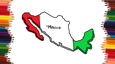 COMO DIBUJAR EL MAPA DE MEXICO